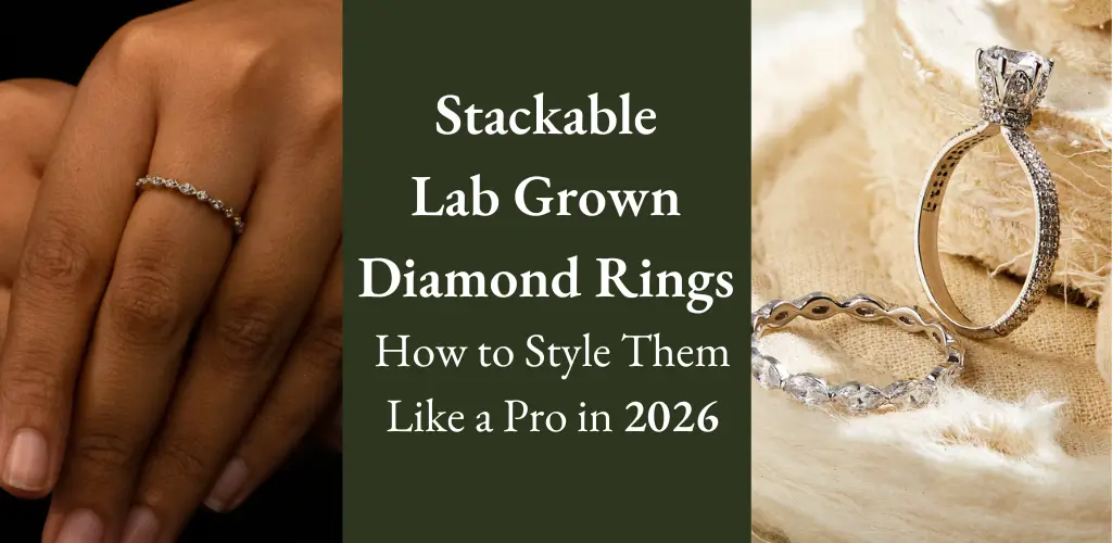 stackable lab grown diamond rings