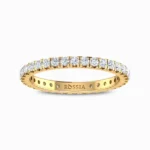 Starlet-Eternity-Lab-Grown-Diamond-Band-Yellow-Gold-Front-View