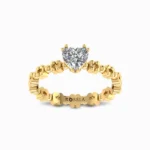 Stella Heart Lab Grown Solitaire Ring