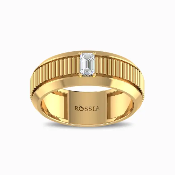 Stellara Men's Lab Grown Solitaire Ring Stellara Men's Lab Grown Solitaire Ring