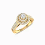 Striking-Lab-Grown-Solitaire-Ring-Yellow-Gold-Side-View