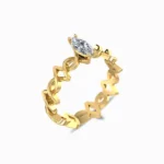 Stunning-Marquise-Cut-Lab-Grown-Solitaire-Ring-Yellow-Gold-Side-View