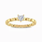 Sylvia Heart Lab Grown Diamond Ring