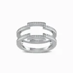 Two-Band-Diamond-Wrap-Ring-White-Gold-Front-View
