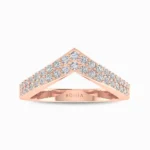 Velvet-Valley-Lab-Grown-Diamond-Band-Rose-Gold-Front-View