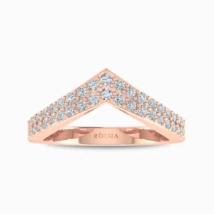 Velvet-Valley-Lab-Grown-Diamond-Band-Rose-Gold-Front-View