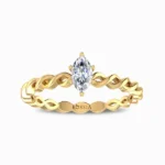 Vinca-Promise-Ring-Yellow-Gold-Front-View