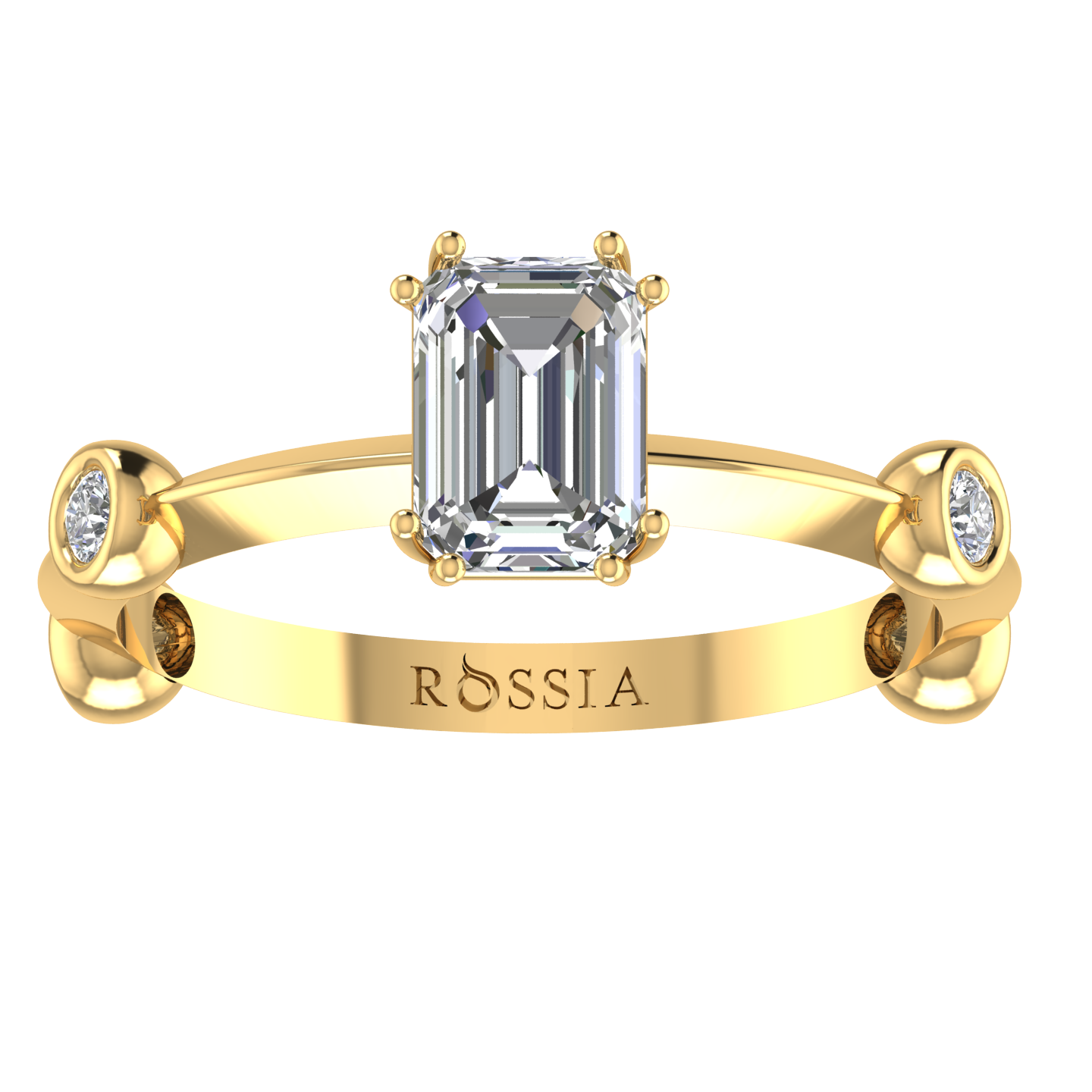 1 1.51 Ct Emerald Cut Solitaire Diamond Promise Ring - Image 1