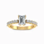 1.02-carat-emerald-cut-single-stone-lab-grown-solitaire-diamond-ring-yellow-gold-front-view