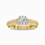 1.03-ct-love-gorget-round-cut-lab-grown-diamond-ring-yellow-gold-front-view