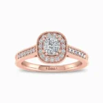 1.08-ct-cushion-solitaire-halo-lab-grown-diamond-ring-rose-gold-front-view