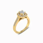 1.08-ct-cushion-solitaire-halo-lab-grown-diamond-ring-yellow-gold-side-view