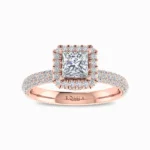 1.09-carat-princess-cut-lab-grown-solitaire-diamond-ring-rose-gold-front-view