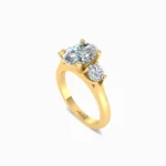1.40-Ct-Three-Stone-Oval-Solitaire-Natural-Engagement-Ring-Yellow-Gold-Side-View