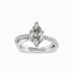 1.41-Ct-Celeste-Marquise-Solitaire-Lab-Grown-Diamond-Ring-White-Gold-Front-View
