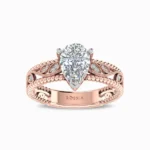 1.44-Ct-Aurelia-Pear-Solitaire-Natural-Diamond-Ring-Rose-Gold-Front-View