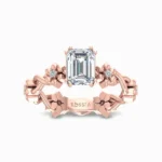 1.51-Ct-Emerald-Cut-Floral-Lab-Grown-Diamond-Ring-Rose-Gold-Front-View.webp