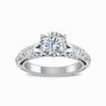 1.92-Ct-Round-Solitaire-Lab-Grown-Diamond-Engagement-Ring-White-Gold-Front-View