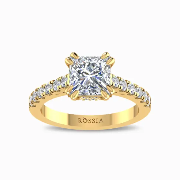 2.03-Ct-Princess-Cut-Lab-Grown-Diamond-Halo-Engagement-Ring-Yellow-Gold-Front-View