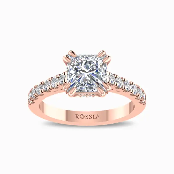 2.03-Ct-Princess-Cut-Natural-Diamond-Halo-Engagement-Ring-Rose-Gold-Front-View