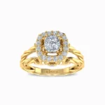 0.9-ct-cushion-solitaire-halo-natural-diamond-ring-yellow-gold-front-view