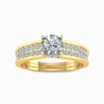 0.98-carat-round-cut-natural-diamond-ring-yellow-gold-front-view