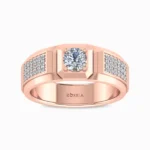 0-54-ct-broad-band-solitaire-grid-diamond-ring-for-men-rose-gold-front-view