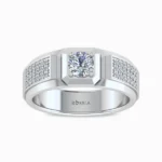 0-54-ct-broad-band-solitaire-grid-diamond-ring-for-men-white-gold-front-view