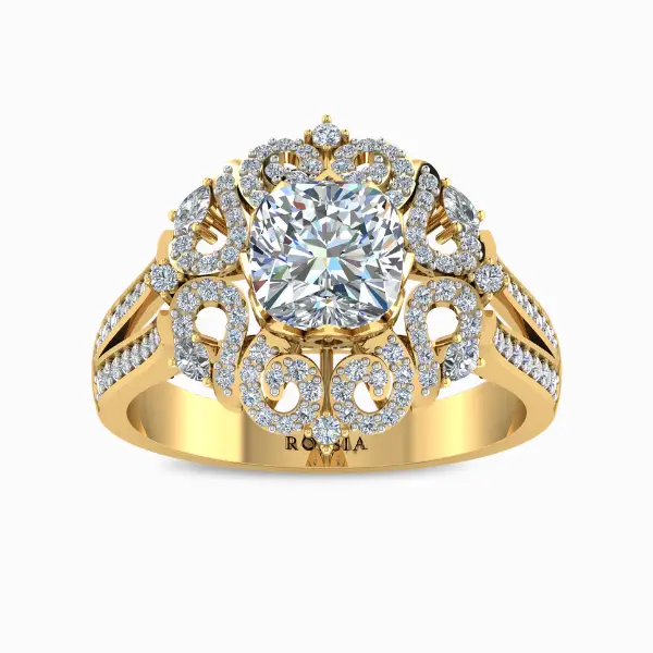 1-70-ct-royal-blossom-cushion-halo-ring-yellow-gold-front-view 1-70-ct-royal-blossom-cushion-halo-ring-yellow-gold-front-view