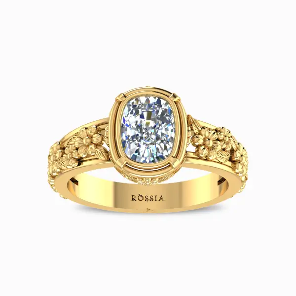 1-80-ct-vintage-floral-cushion-cut-solitaire-engagement-ring-yellow-gold-front-view 1-80-ct-vintage-floral-cushion-cut-solitaire-engagement-ring-yellow-gold-front-view