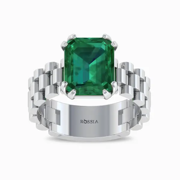 emerald-cut-emerald-watch-band-cocktail-mens-ring-white-gold-front-view emerald-cut-emerald-watch-band-cocktail-mens-ring-white-gold-front-view